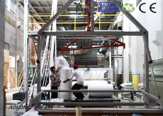 চীন পূর্ণ স্বয়ংক্রিয় পিসি অ বোনা কাপড় সিঞ্চক সঙ্গে মেশিন 200KW মেকিং / ISO9001 সরবরাহকারী